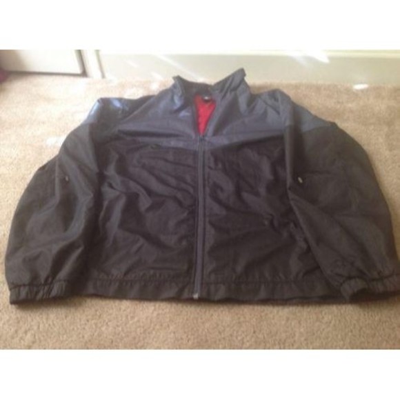 Starter Men's Zip Up Jacket Size XL Black & Gray